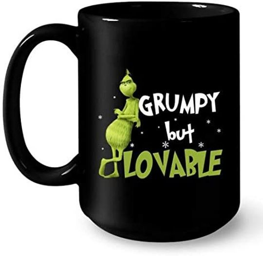 Discover Grinch Grumpy But Lovable Christmas Coffee Mug