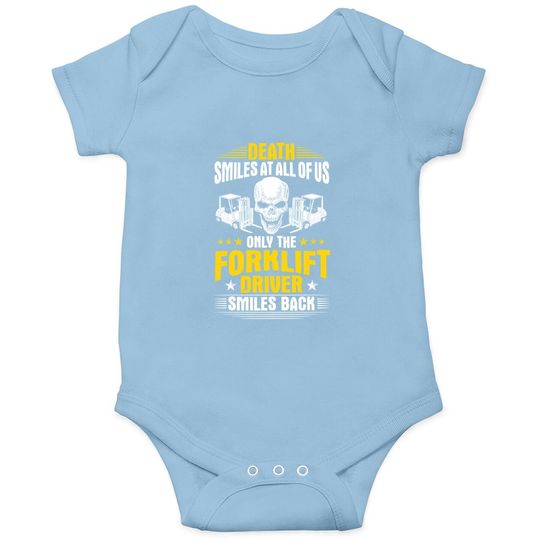 Discover Forklift Operator Death Smiles At All Of Us Forklift Driver Premium Onesie
