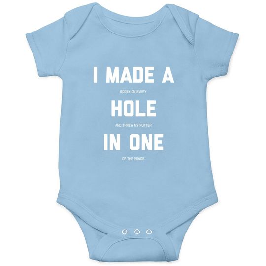 Discover Funny Golf Onesie For - Hole In One Golf Gag Gifts Onesie