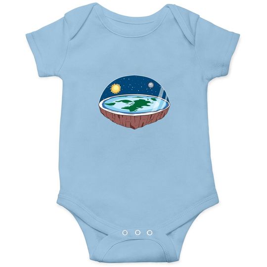 Discover Flat Theory Society Funny Onesie