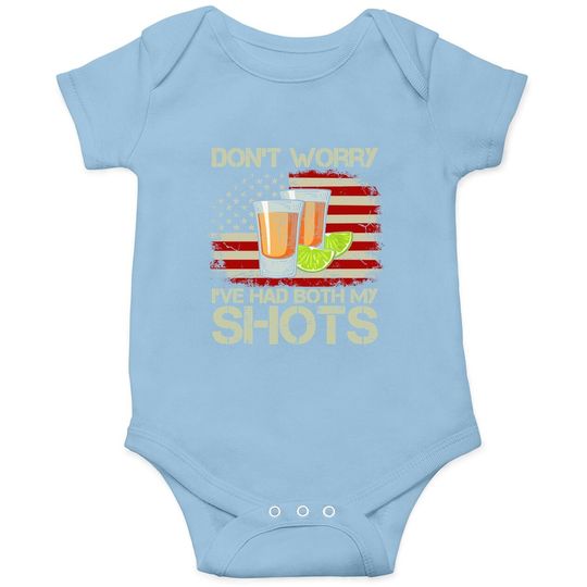 Discover Don't Worry I've Had Both My Shots American Flag Onesie