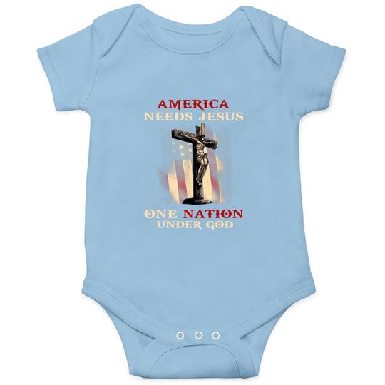 Discover America Needs Jesus One Na-tion Under God Onesie