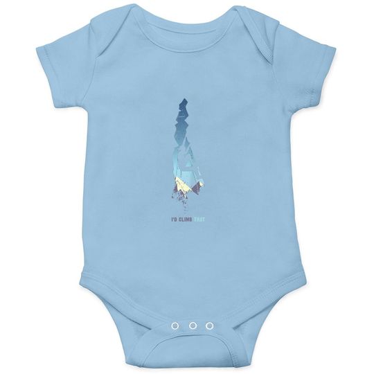 Discover Id Climb That Onesie, Mountain Climber Gift Rock Climbing Onesie