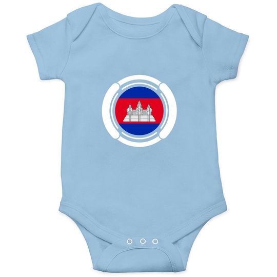 Discover Loving Cambodia Flag Patriotic Cambodian Onesie
