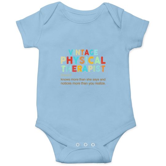 Discover Vintage Physical Therapist Onesie