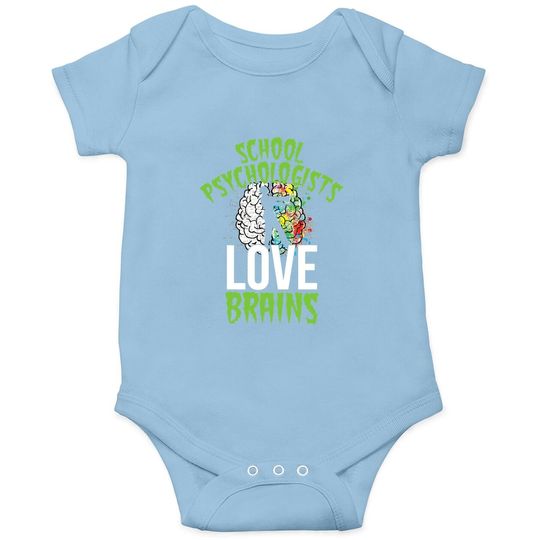 Discover School Psychologists Love Brains Halloween Teacher Counselor Onesie