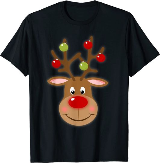 Discover Rudolph Red Nose Reindeer T-Shirt | Santa Christmas T-Shirt