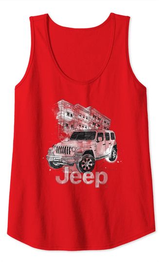 Discover Womens Jeep Urban Scrawl Tank Top