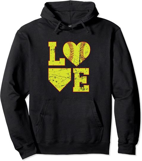 Discover Love Softball Cute Softball Hoodie for Girls