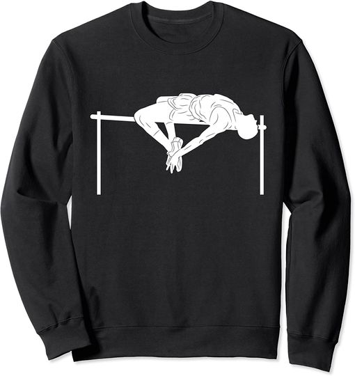 Discover Silhouette High Jump | Track And Field Jumper Runner Fans Sweatshirt