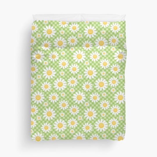 Discover Daisy Gingham Duvet Cover