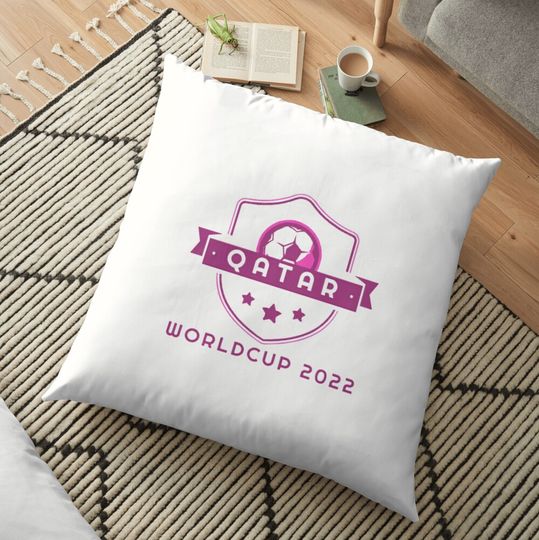 Discover QATAR worldcup 2022 sticker Floor Pillow