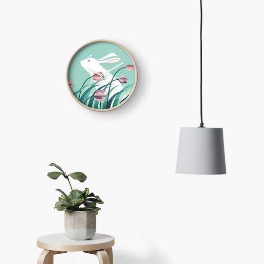 Discover Rabbit Resting Clock