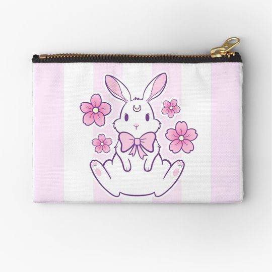 Discover Sakura Bunny Nikury Zipper Pouch