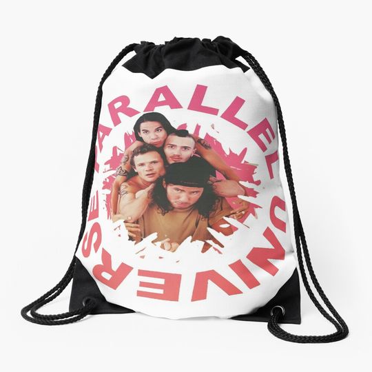 Discover Pink universe Drawstring Bag