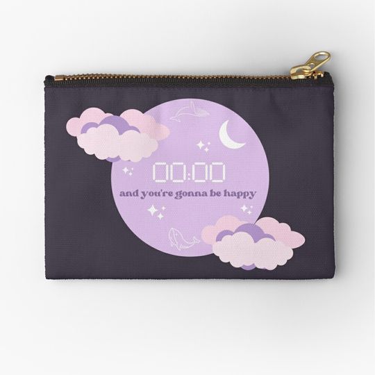 Discover Zero o' clock 00:00 Zipper Pouch