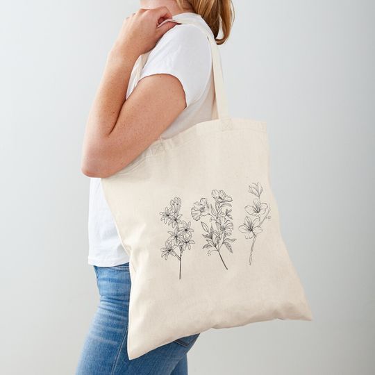 Discover 3 flowers tote bag Tote Bag