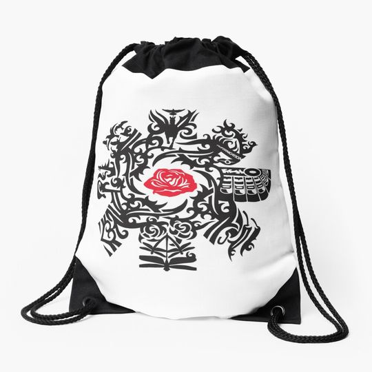 Discover Red Hot Chili Peppers logo Drawstring Bag