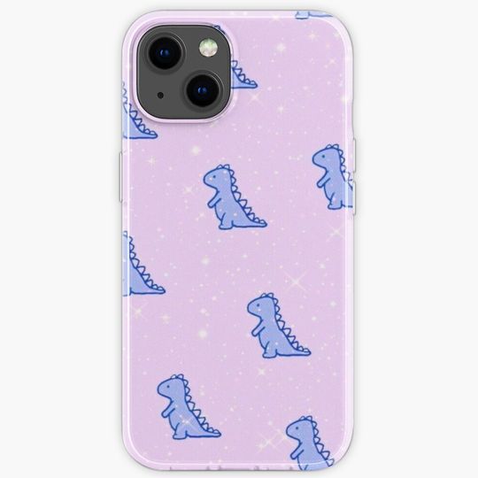 Discover Pink/Purple Sparkle Dinosaur Case! iPhone Case