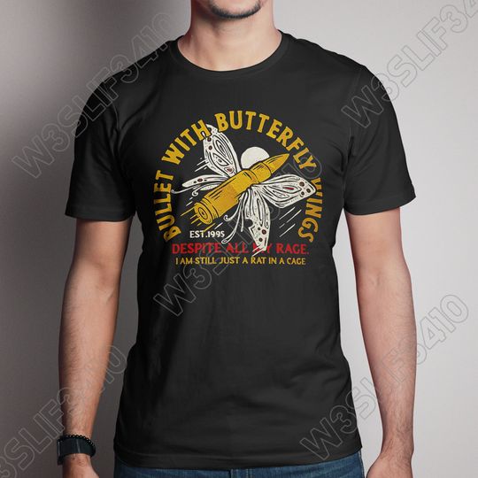 Discover The Smashing Pumpkins Bullet With Butterfly Wings T-Shirt, Smashing Pumpkins Rock Band T-Shirt