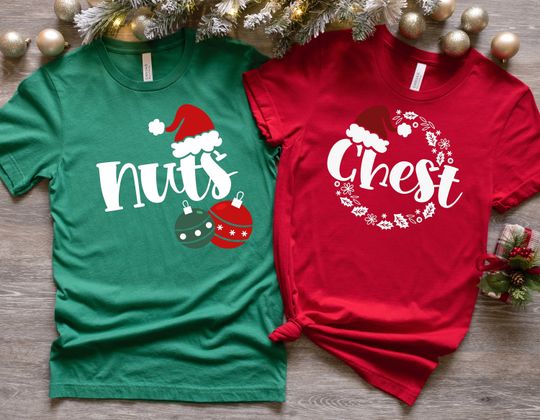 Discover Chest Nuts Matching Shirt ,Christmas Couple Shirt ,Christmas Gift Shirt ,Chestnuts Christmas Shirt