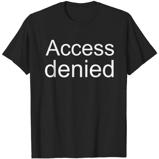 Discover Access Denied White Sticker
