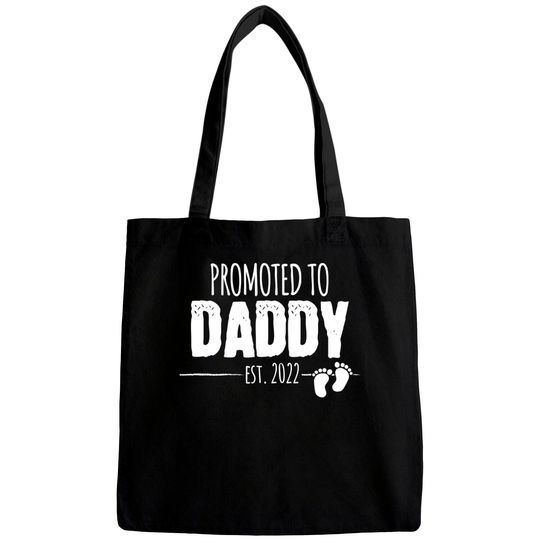 Discover Promoted to Daddy 2022 Soon to be Dad Husband Gift Tote Bag