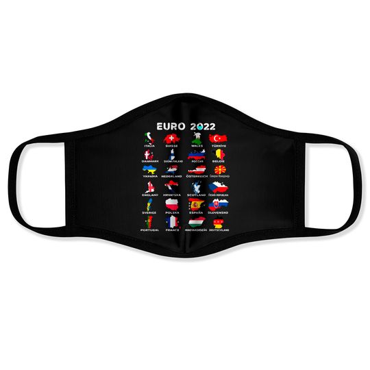 Discover Euro 2022 Football Team Face Cover