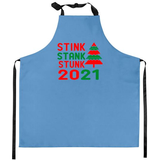 Discover Funny 2022 Stink Stank Stunk Christmas Essential Kitchen Apron