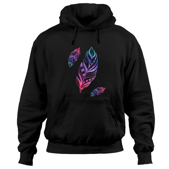 Discover Colorful Feathers Indian Heritage Native American Hoodie
