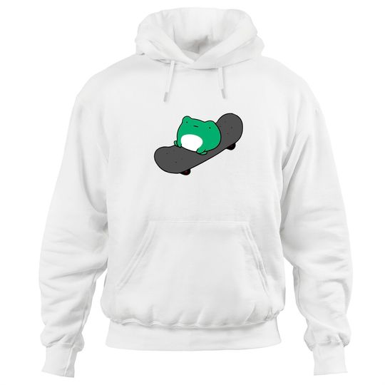 Discover Funny Skateboarding Frog Hoodie