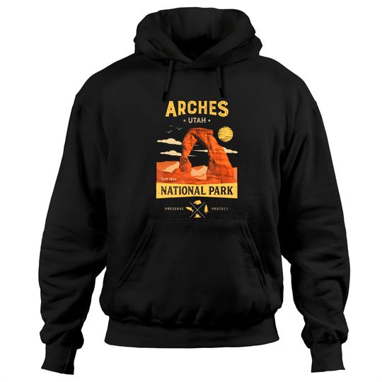 Discover Arches National Park Hoodie Delicate Arch Vintage Utah Gift
