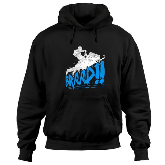 Discover Braap Snowmobiling Snowmobile Driver Pullover Hoodie
