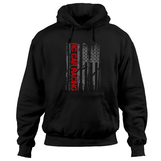 Discover RC Racing American Flag Remote Radio Controlled RC Car Pullover Hoodie