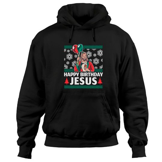 Discover Happy Birthday Jesus Pullover Hoodie