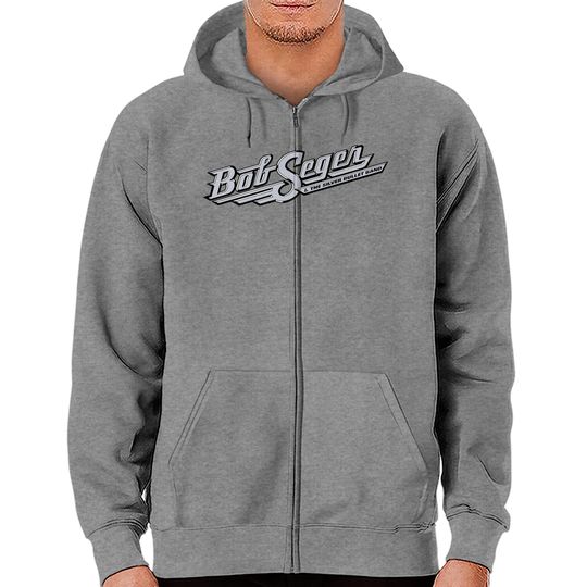 Discover Bob Seger The Silver Bullet Band Mens Crewneck Ultra Cotton Short Sleeve Adult Zip Hoodie