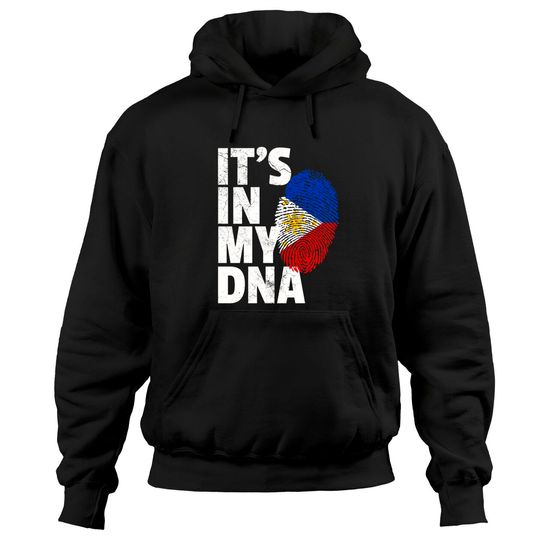 Discover IT'S IN MY DNA Filipino Philippines Flag National Pride Pullover Hoodie