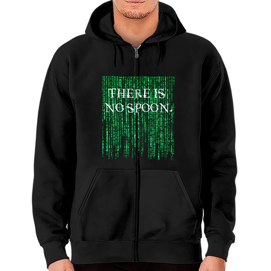 Discover The Matrix There Is No Spoon Unisex Zip Hoodie