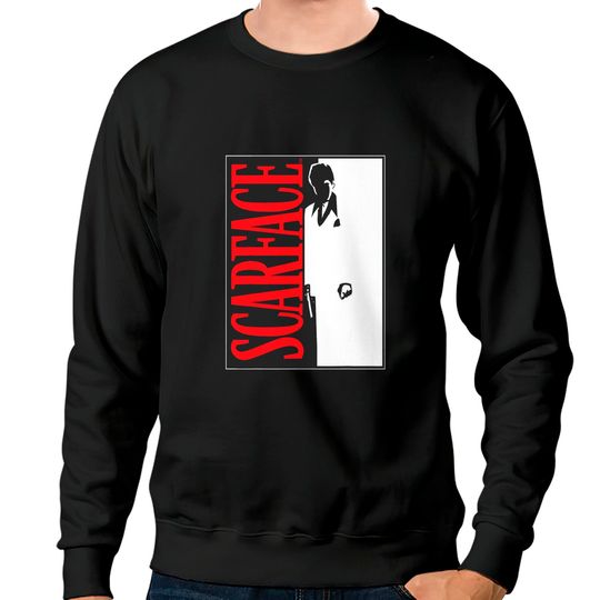 Discover Scarface Black And White Movie Poster Graphic Sweatshirts