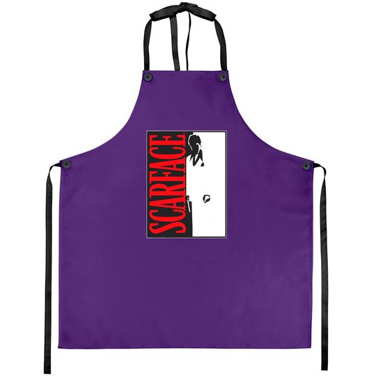 Discover Scarface Black And White Movie Poster Graphic Aprons