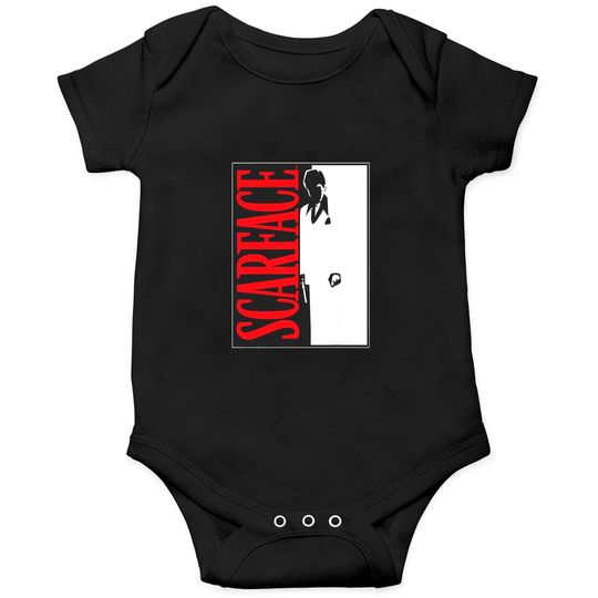 Discover Scarface Black And White Movie Poster Graphic Onesie