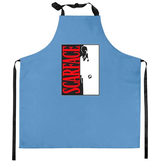Discover Scarface Black And White Movie Poster Graphic Kitchen Aprons