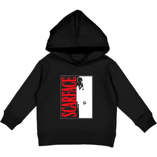 Discover Scarface Black And White Movie Poster Graphic Kids Pullover Hoodies