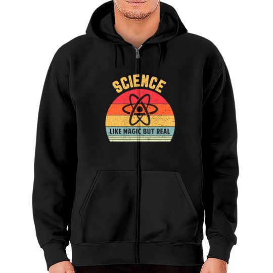 Discover Science Like Magic But Real Zip Hoodie