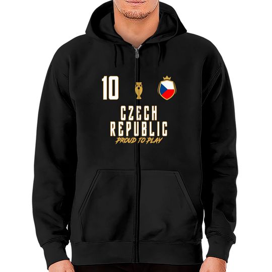 Discover Fan Czech Republic National 10 Soccer Team Football Player Premium Zip Hoodie