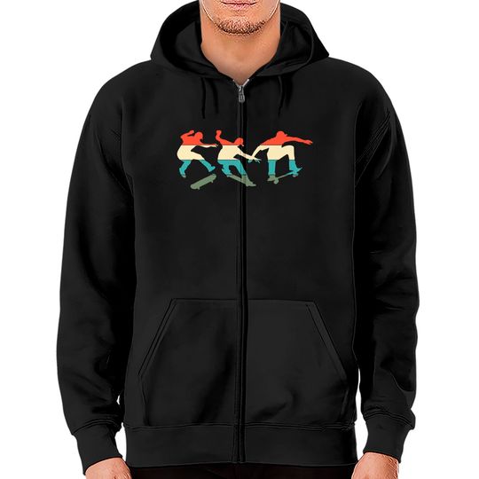Discover Skateboard Skateboarding Skateboarders Zip Hoodie