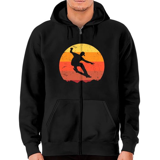 Discover Skateboard Skateboarding Gift For Skateboarders Zip Hoodie