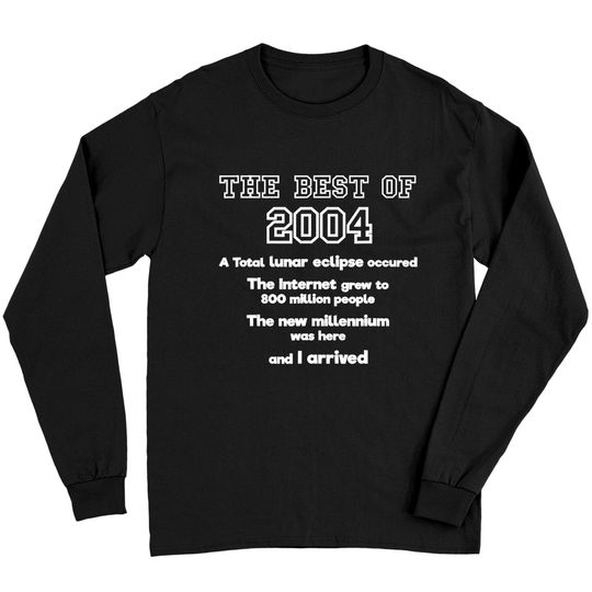 Discover 2004 17th birthday Long Sleeves gift for 17 year old boys / girls Long Sleeves