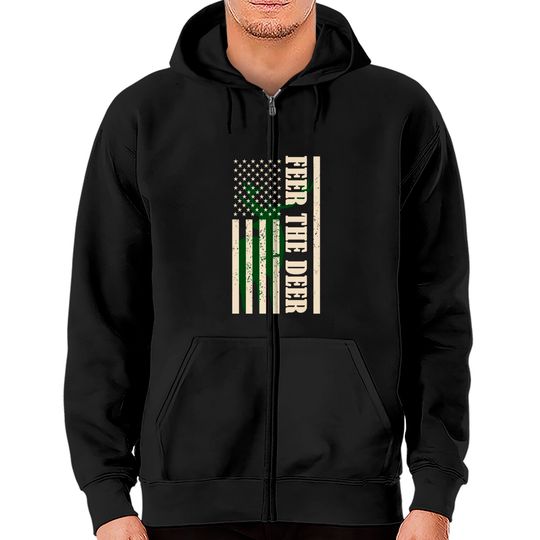 Discover Fear The Deer Zip Hoodie