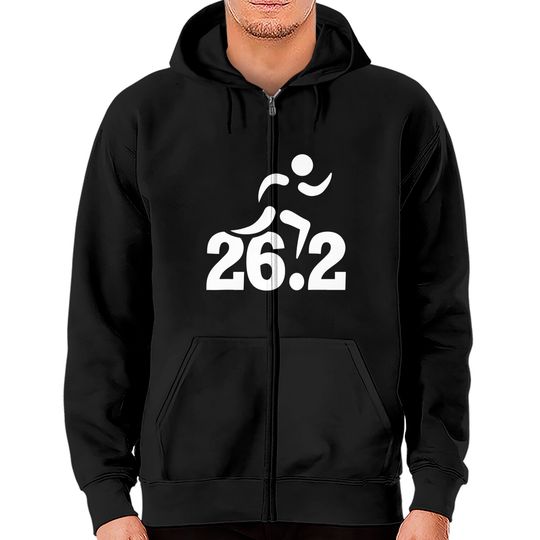 Discover 26.2 Miles Marathon Zip Hoodie